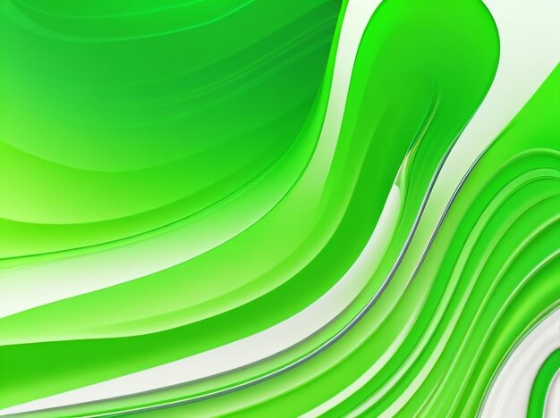 Flowing Green Elegance Vector Illustratie van vloeistof op gestreepte oppervlakte 3