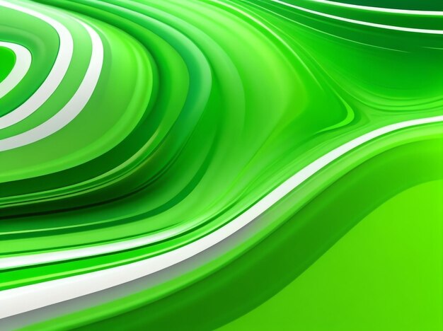 Flowing Green Elegance Vector Illustration of Liquid on Striped Surface 3