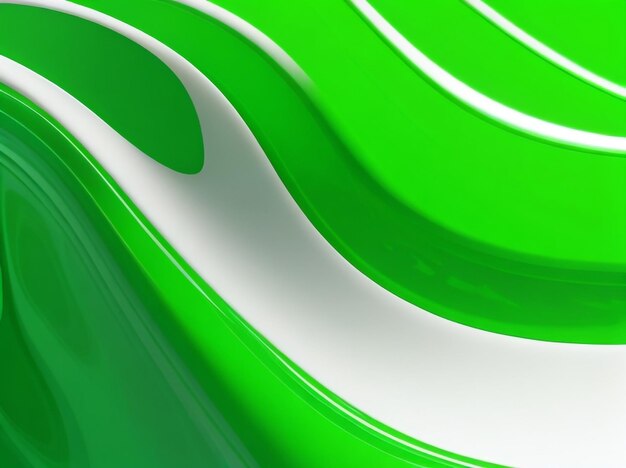 Flowing Green Elegance Vector Illustration of Liquid on Striped Surface 3