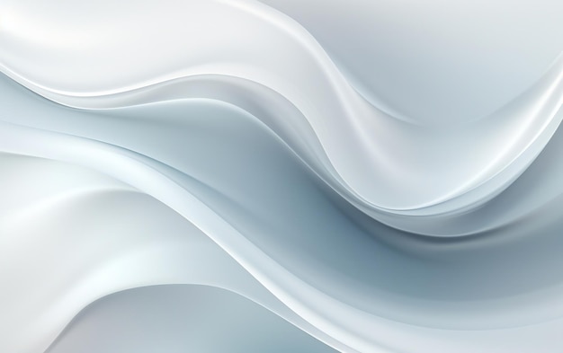 Flowing Ivory Abstraction White Vector Background Generative Ai