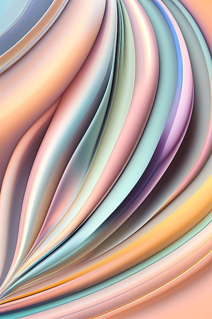 Flowing lines in pastel tones