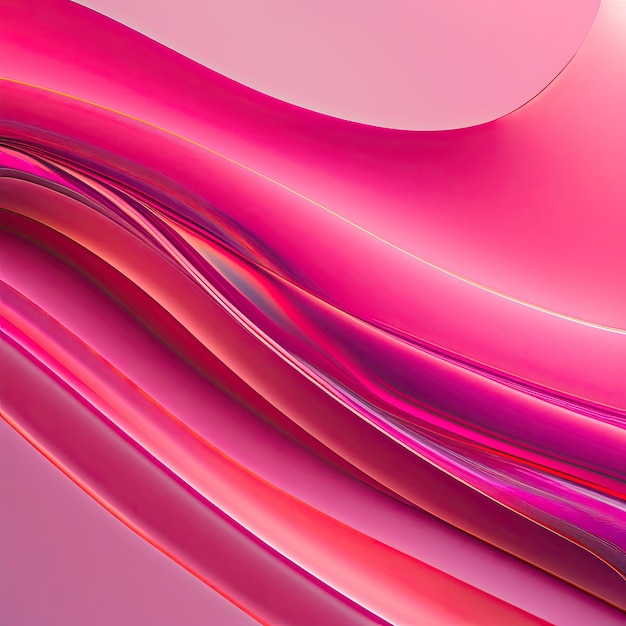 Flowing pink lines