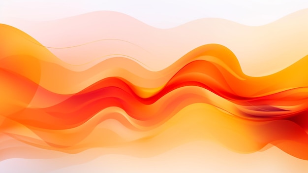 Flowing pink and orange lines on white as a background for your project