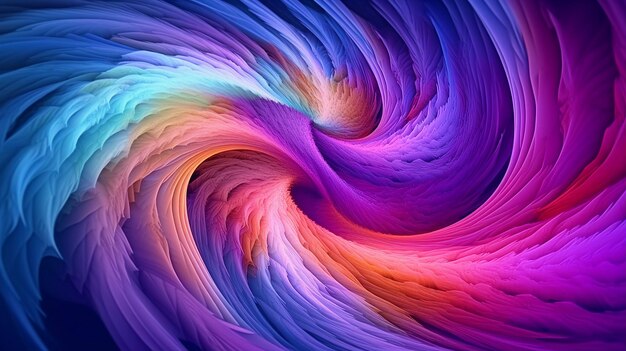 Фото Струящаяся фиолетовая горная спираль яркое воображение