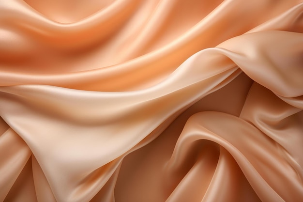 Flowing Smooth wavy silk Generate Ai