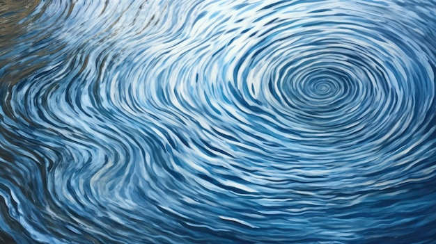 Flowing water creating abstract ripple patterns Created with Generative AI technology