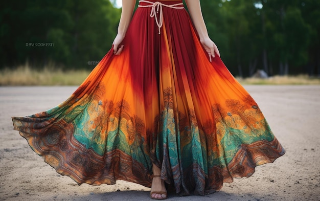 Flowy and Vibrant Fashion