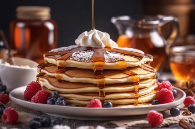 Fluffy American Pancakes A Delicious Breakfast Delight