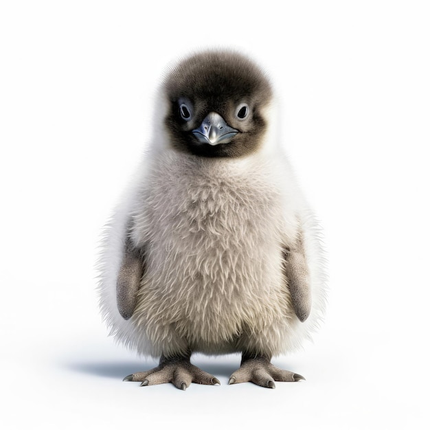 Premium AI Image | Fluffy Baby Penguin