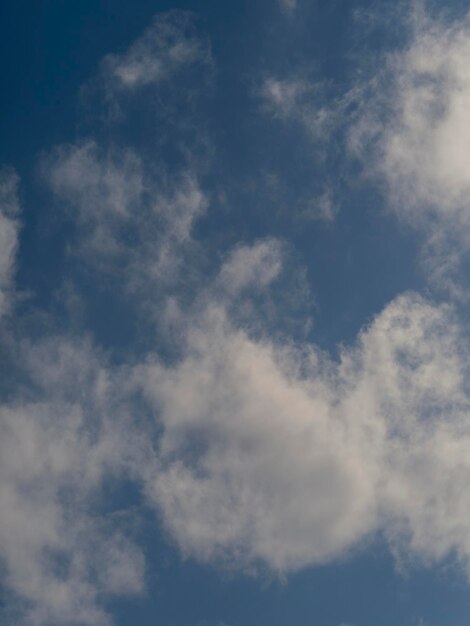 Fluffy clouds in the sky