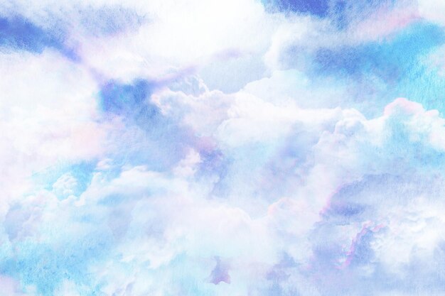 Photo fluffy clouds wallpape