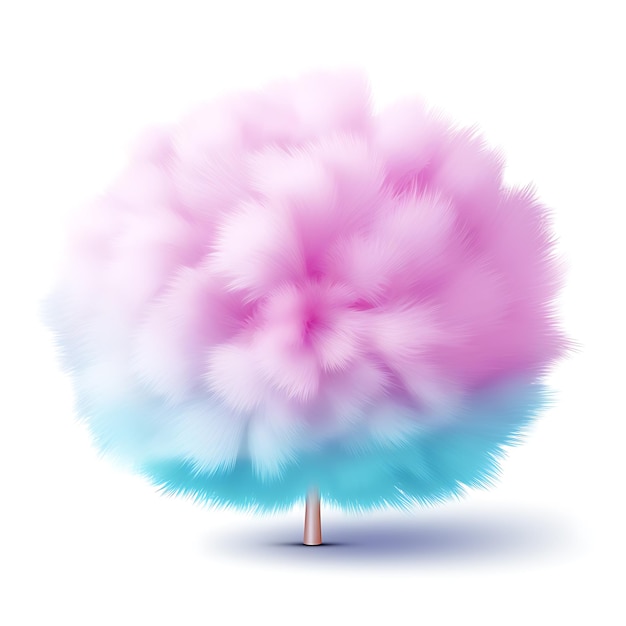 Photo fluffy cotton candy clipart