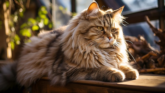 Fluffy Fat Cat