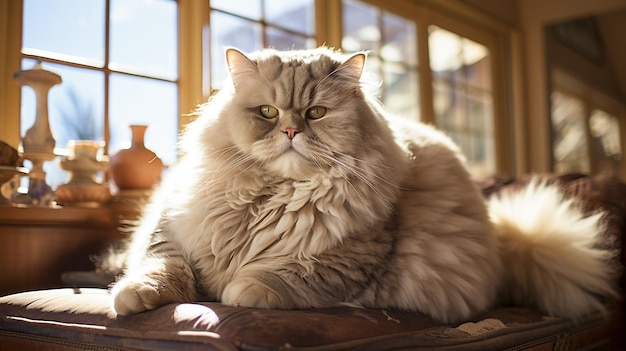 Fluffy Fat Cat