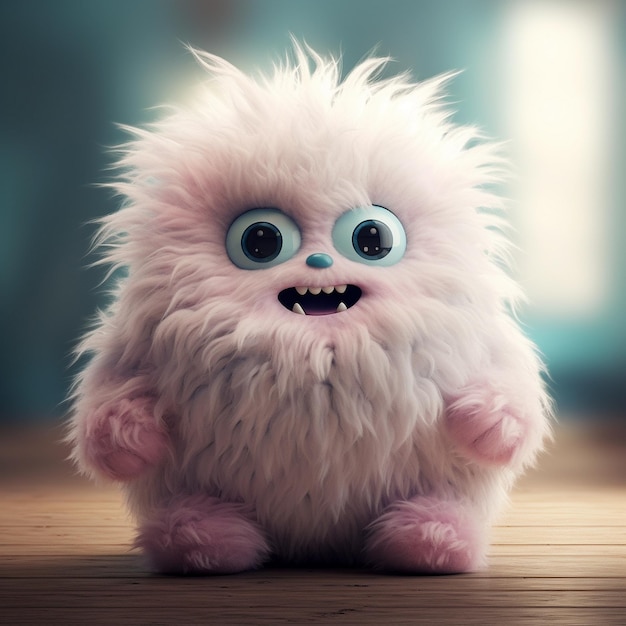 Photo fluffy monster