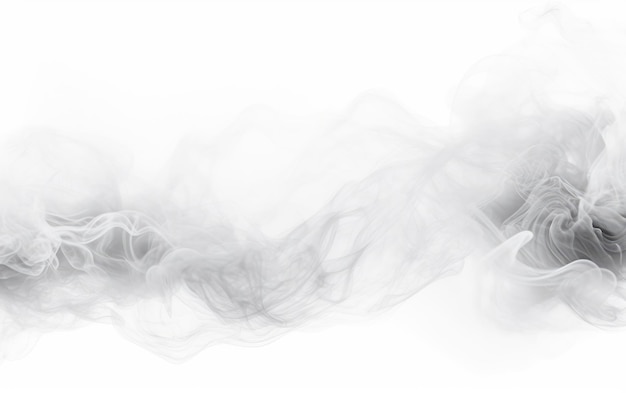 Photo fluffy smoke dense white fog on a white or clear surface png transparent background