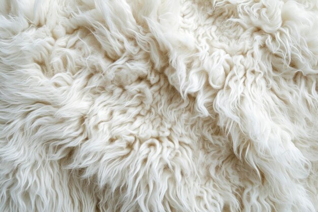 Photo fluffy wool white texture