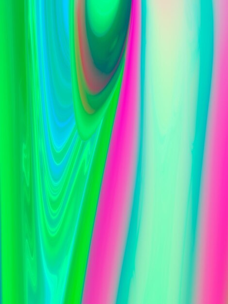 Жидкие абстрактные кривые фоновая иллюстрация Яркая жидкая мраморная красочная абстракция 3D иллюстрация 3D рендеринг