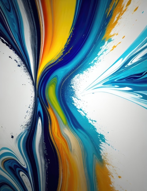 Fluid Art Abstract colorful background