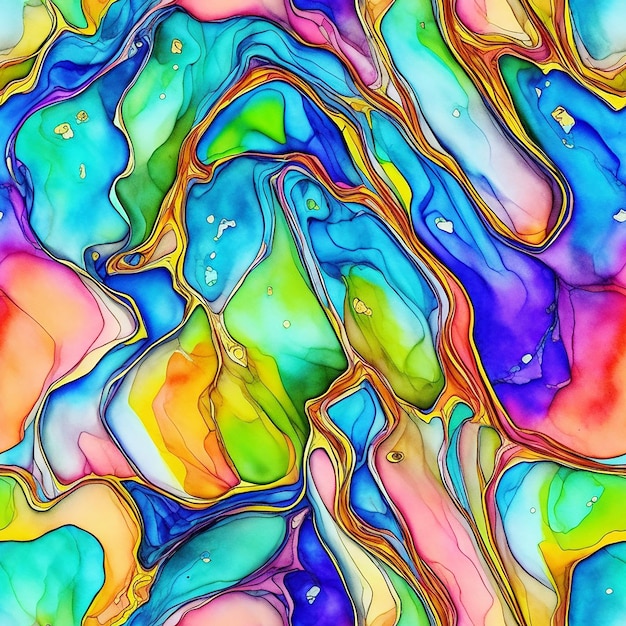 Photo fluid art background marbled effect colorful background