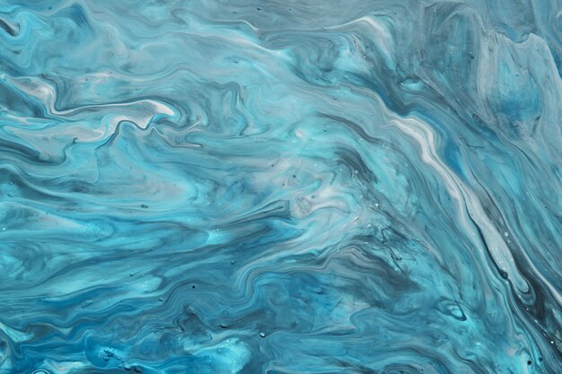 Fluid Art Liquid White And Blue Abstract Paint Drips And Wave Marble Effect  Background Or Texture Stock Photo - Download Image Now - iStock