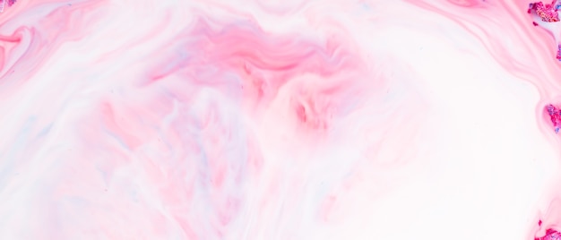 Fluid Art. Pink abstract texture. Liquid marble pattern. Abstract ink background