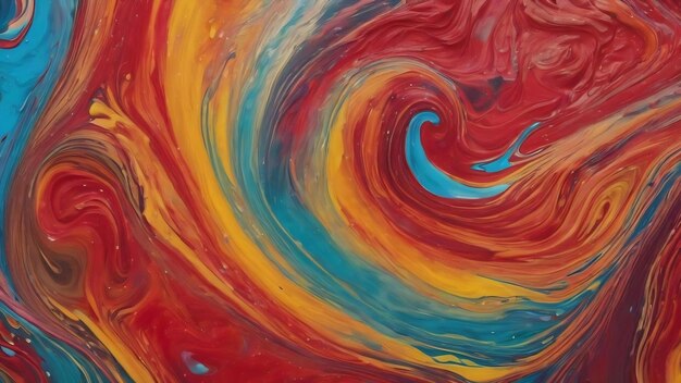 Fluid art swirl acrylic paint