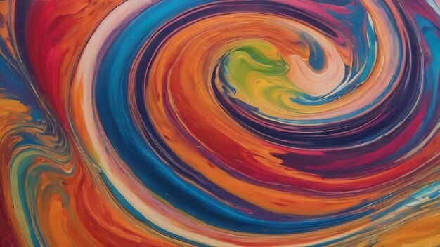 Fluid art swirl acrylic paint