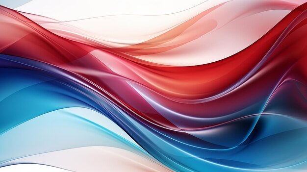 Fluid Fusion Wavy Interplay of Blue and Red Liquid Patterns