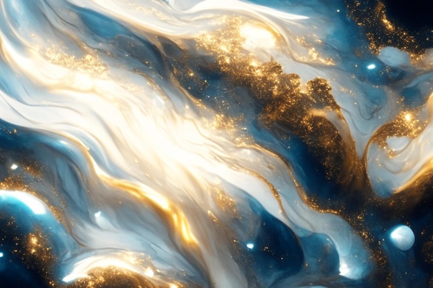 Жидкий золотой мрамор жидкий абстрактный роскошный фон