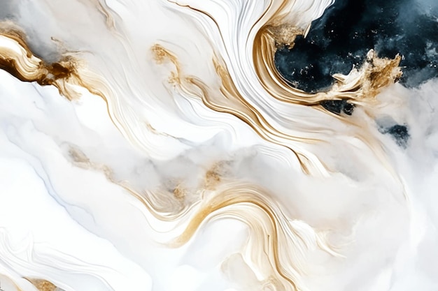 Fluid gold marble liquid abstract luxury background