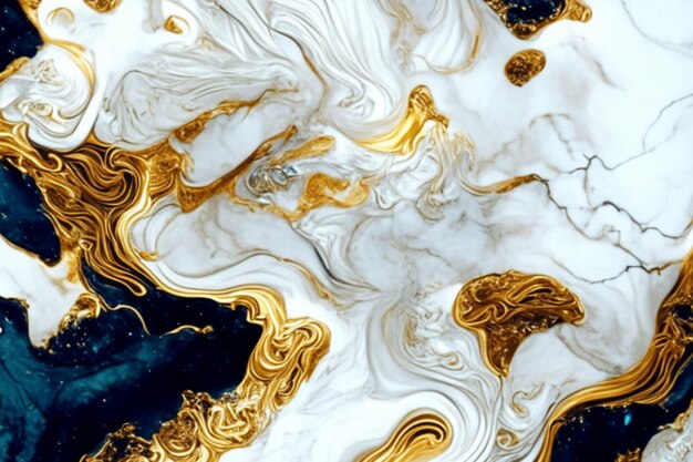 Fluid gold marble liquid abstract luxury background