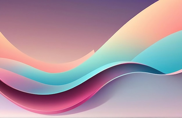 Fluid Gradient Background with Space for Text