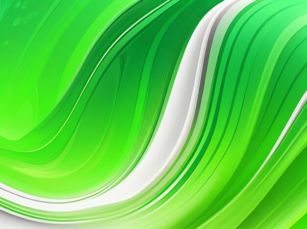 Fluid Green Serenity Vector Illustration of Liquid Flowing on Striped Surface 5