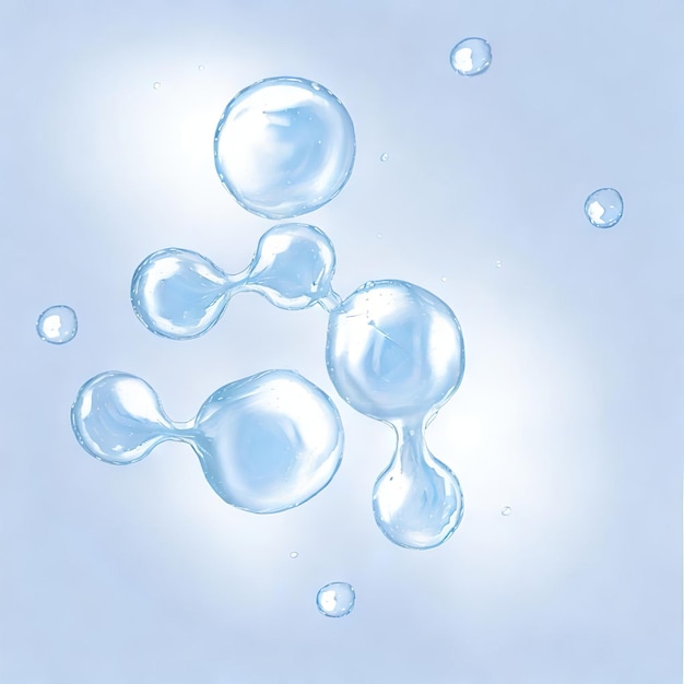 Fluid illusions captivating dance of water liquid bubbles