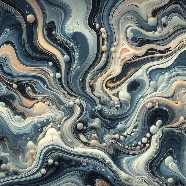 Photo fluid marble abstract background with combining liquid shapes with marbled textures