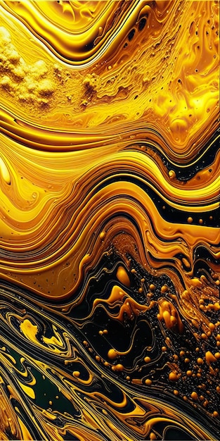 Fluid marble background liquid texture flowing art splash diy colors gold black orange pink white