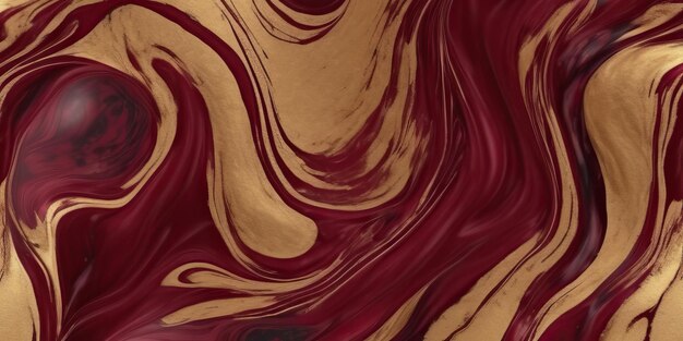 Photo fluid marble background liquid texture flowing black purple colors gold black orange pink white