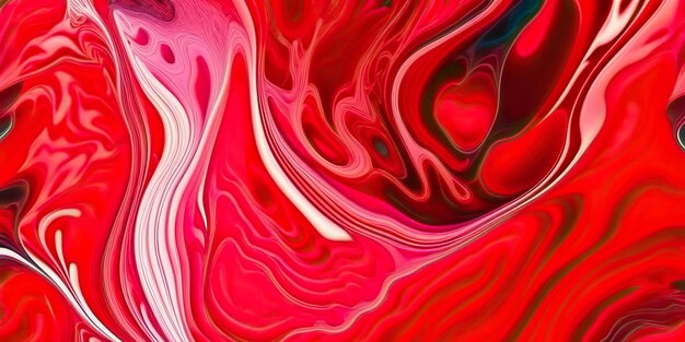 Photo fluid marble background liquid texture flowing red colors gold black orange pink white