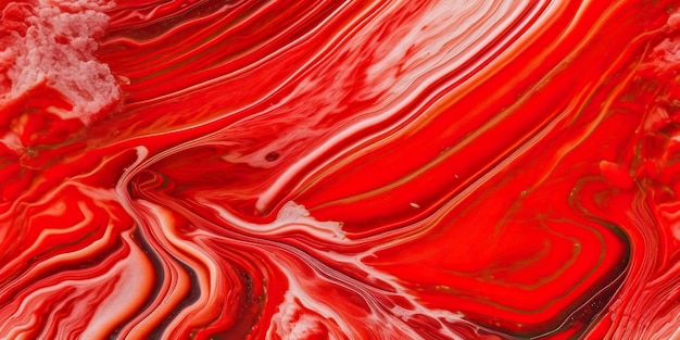 Photo fluid marble background liquid texture flowing red colors gold black orange pink white