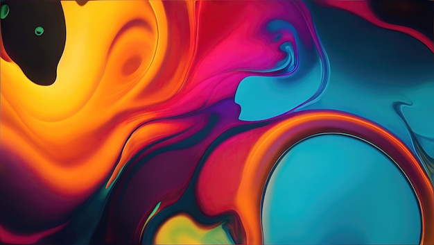 Fluid marble texture colourful abstract paint mix colors abstract background