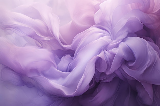 Fluid motion in shades of lavender