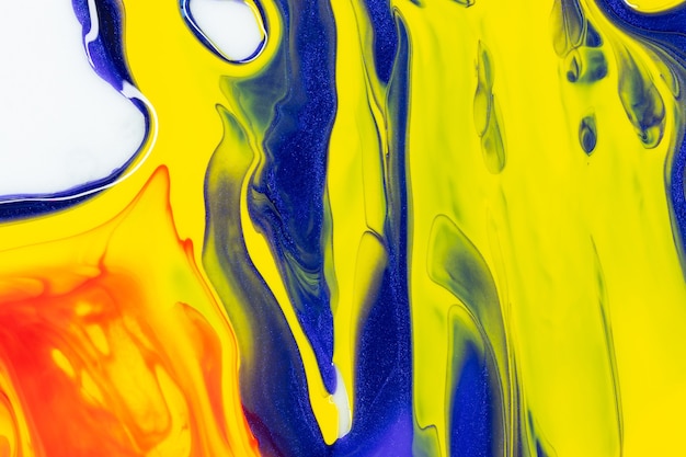 Fluid paint background, liquid acrylic painting texture