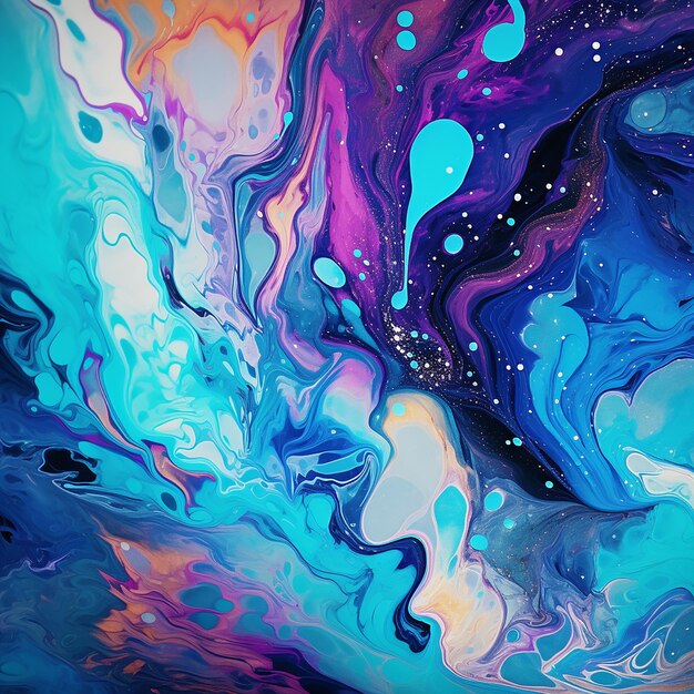 Fluid paint marbling texture background