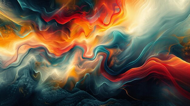 Fluid Shapes Melting Into One Another Blurring Wallpaper