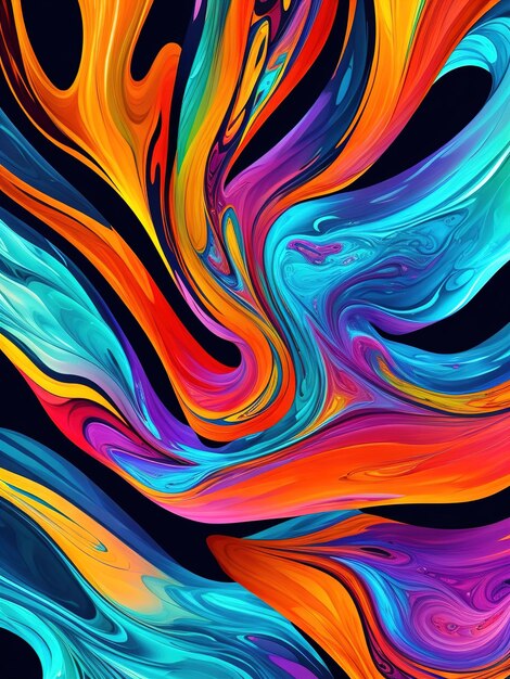 Premium AI Image | Fluid textures wallpaper