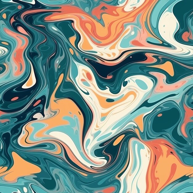 Fluid theoretical marble organize depict for print and organize seamless pattern