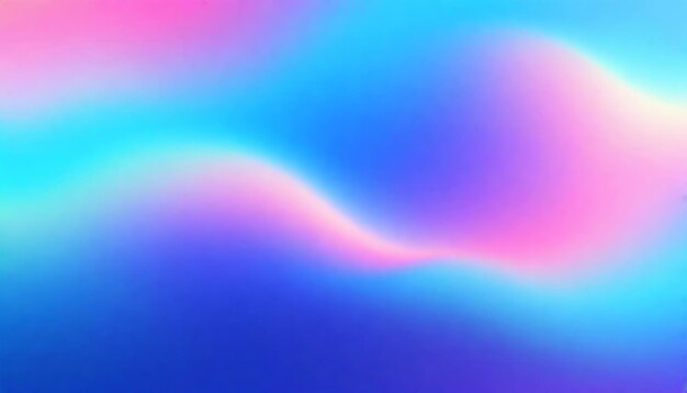 Fluid wave smooth abstract metallic holographic colored shape background