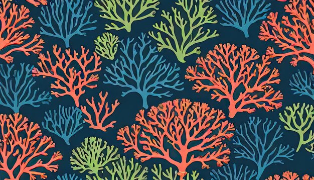 Fluorescent Coral and Slate Blue Abstract Background Wallpaper