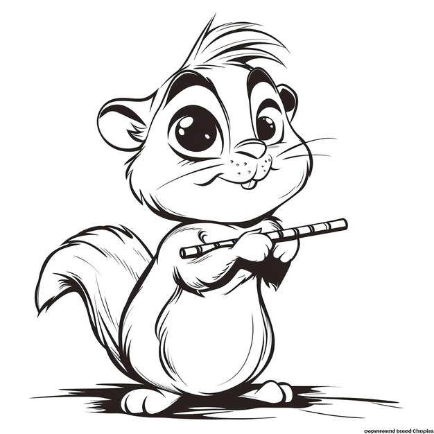 Flute Virtuoso Chipmunk Muziek Talent